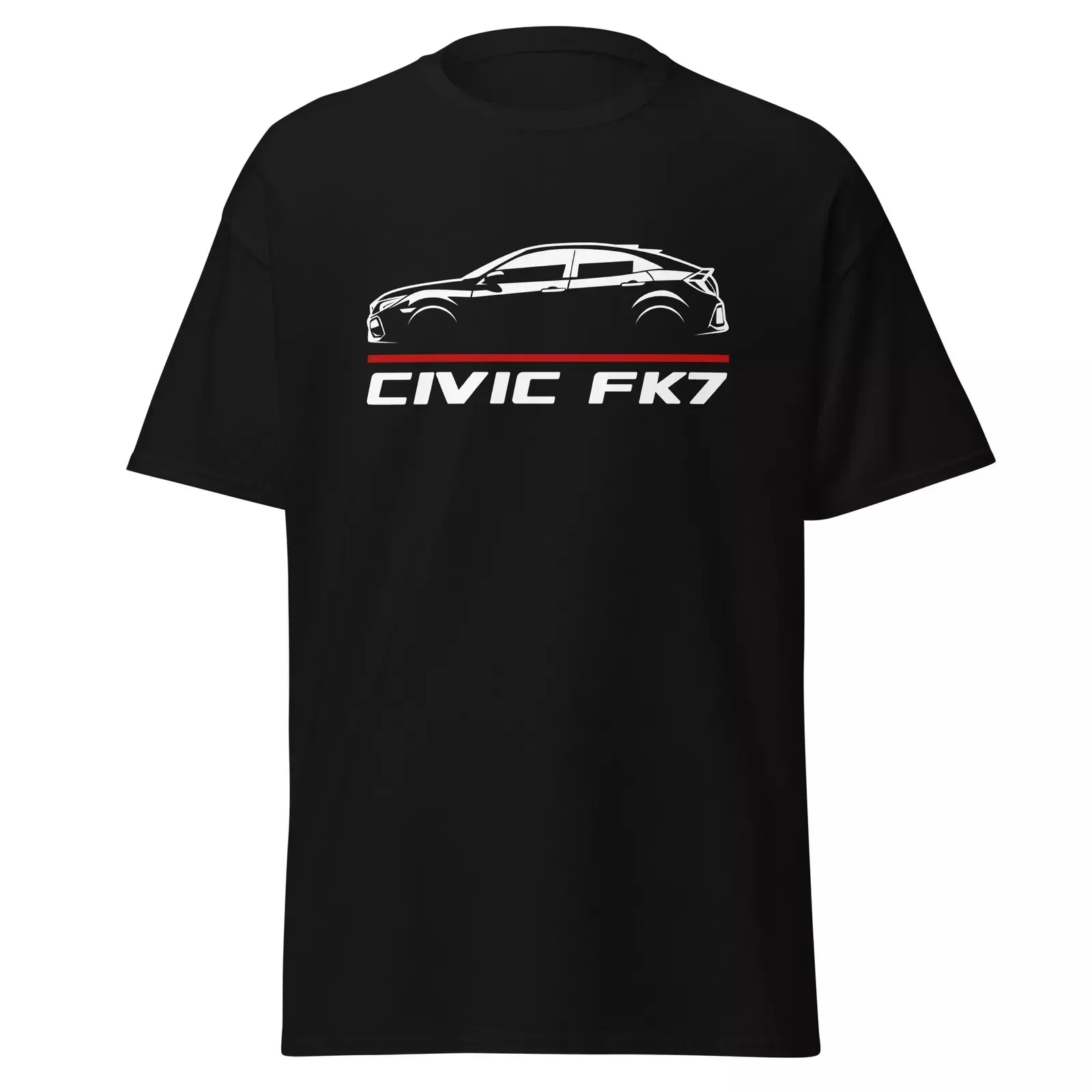 

2024 Men T Shirt Casual Hondas Civic FK7 Car Enthusiast T-shirt Graphic Summer Short Sleeves 100% Cotton S-3XL Cool Tee