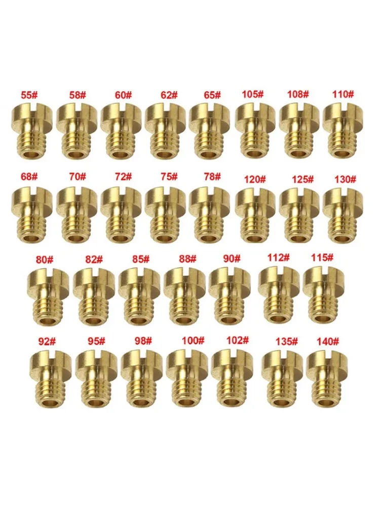 10/5 Stück Vergaser-Hauptdüse 5mm M5 Gewinde 5x0,75 für Dellorto SHA PHBG NC PHVA AD/DS Racing Carb JNC Einspritzdüse