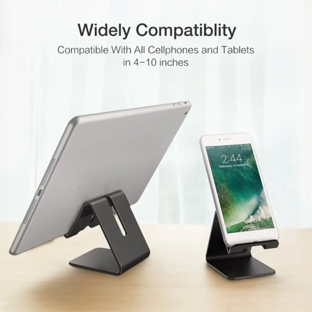 Neue Handy Halter Aluminium Tisch Schreibtisch Halterung Ständer Halter Für IPad IPhone Nicht-slip Schreibtisch Telefon Universal Ständer