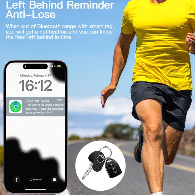 OPPO Bluetooth 5.3 جهاز تعقب ذكي صغير لـ Apple Find My Anti-lost Locator Pet Smart Tag Wallet Key Finder لجهاز Iphone #2