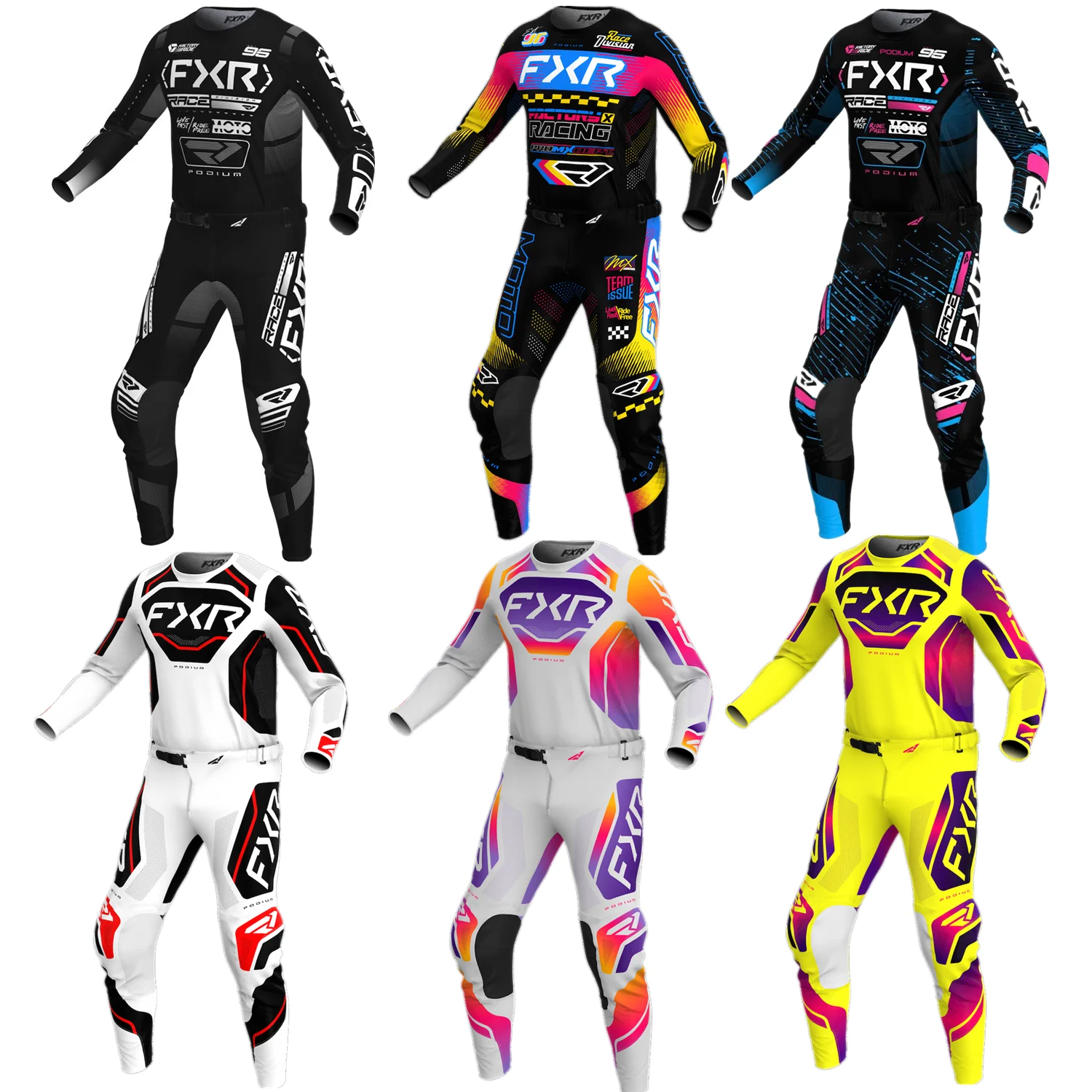 

2025 CNVS Podium Off Road Jersey Set FH Motorcycle Clothing Motocross Jersey Pants Set MX Gear Set ATV Dirt Bike Combo Suit