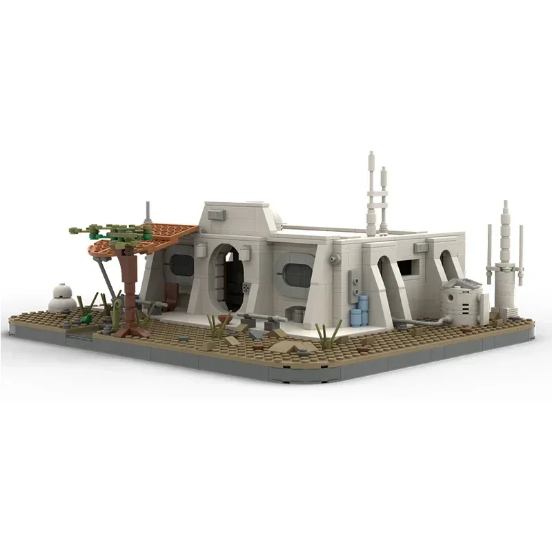 Modelo de película estrella Moc, ladrillos de construcción fuera de la ciudad, tecnología de cabaña del desierto, bloques modulares, regalos, juguetes de Navidad, conjuntos DIY de montaje