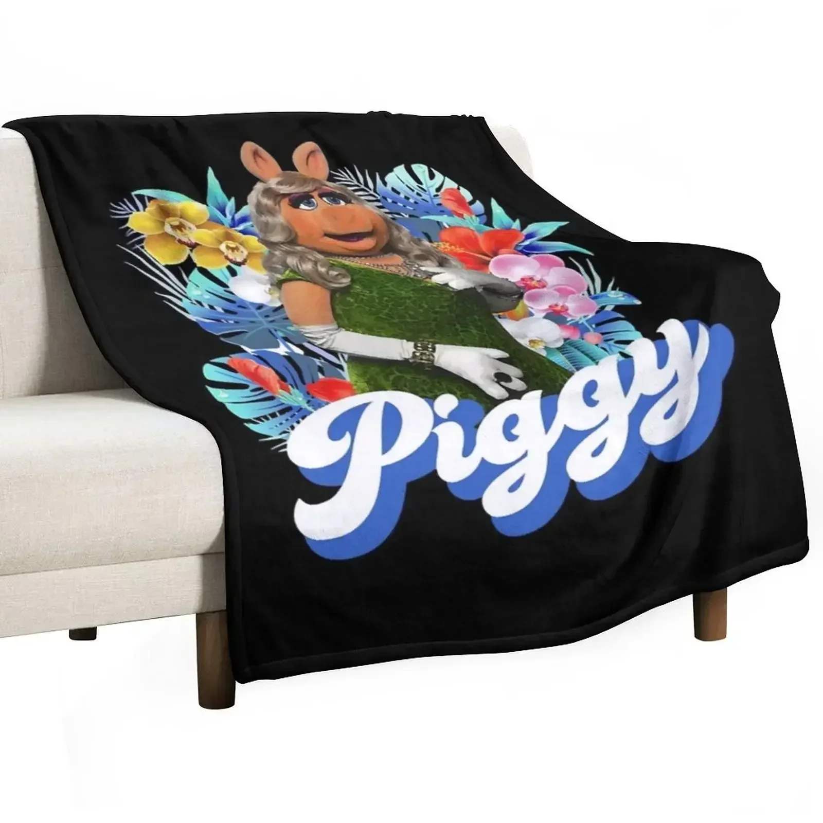 Miss Piggy Throw Blanket Sofa Decorative Sofas Picnic Sofa Quilt Blankets