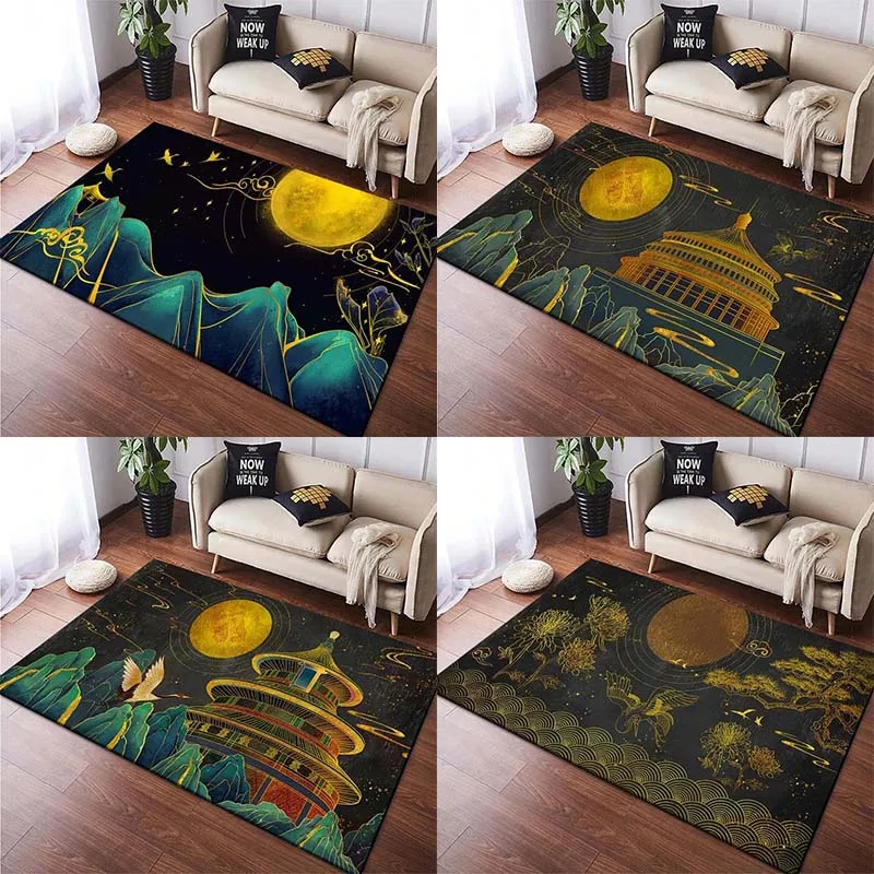 Chinese Traditional Style Floor Mats Door Decoration Home Living Room Floor Mats