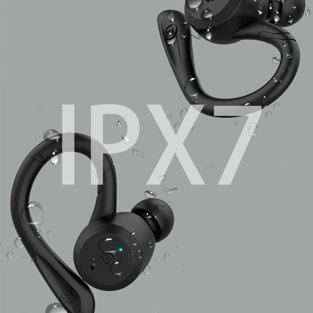 Imagem -03 - Fone de Ouvido Bluetooth sem Fio Impermeável Dual Wear Estilo Esporte Headconjunto Stereo Earbuds 20 Horas de Jogo Tws Ipx7