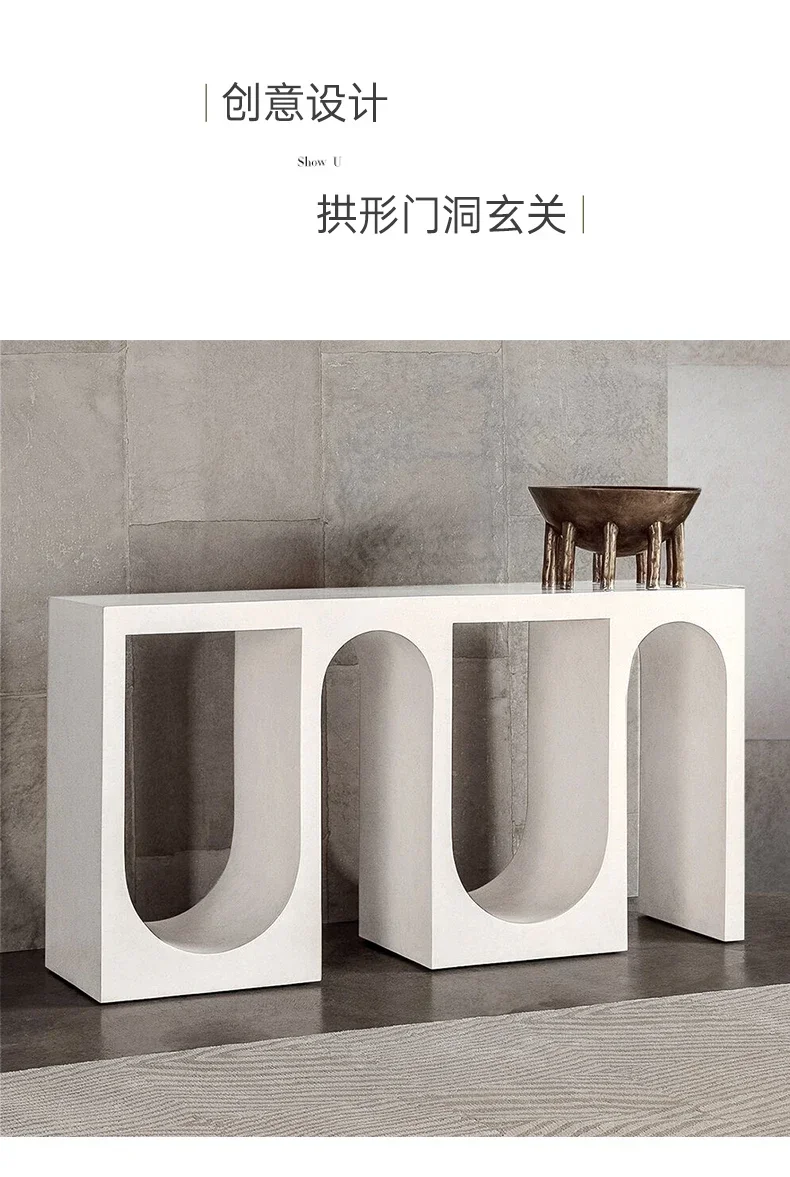 Sili Style Creative Console Tables Italian Roman Arch Console Hotel Curio Cabinet Hall Decoration Bar Counter furniture