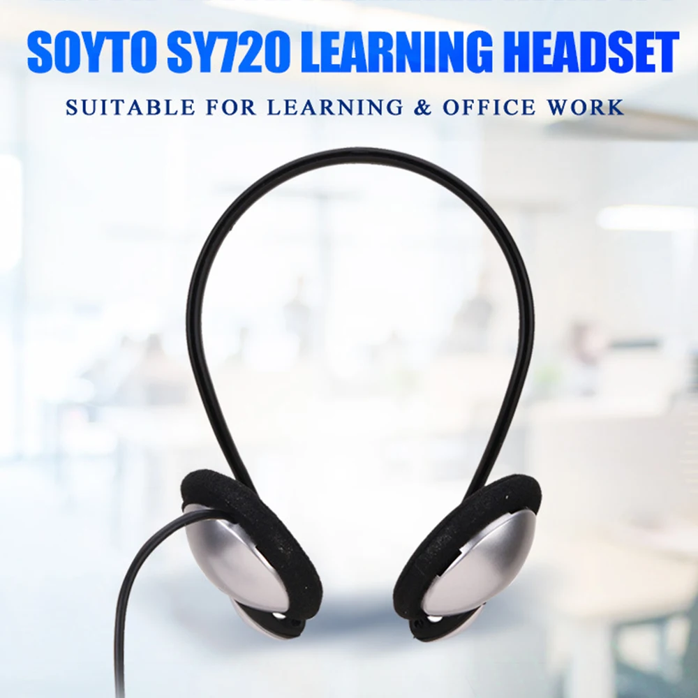 

Wired Headset Over-Ear Headphones with Mic Lightweight Portable Stereo Bass Wired Headphones for Smartphone Tablet MP3 / 4