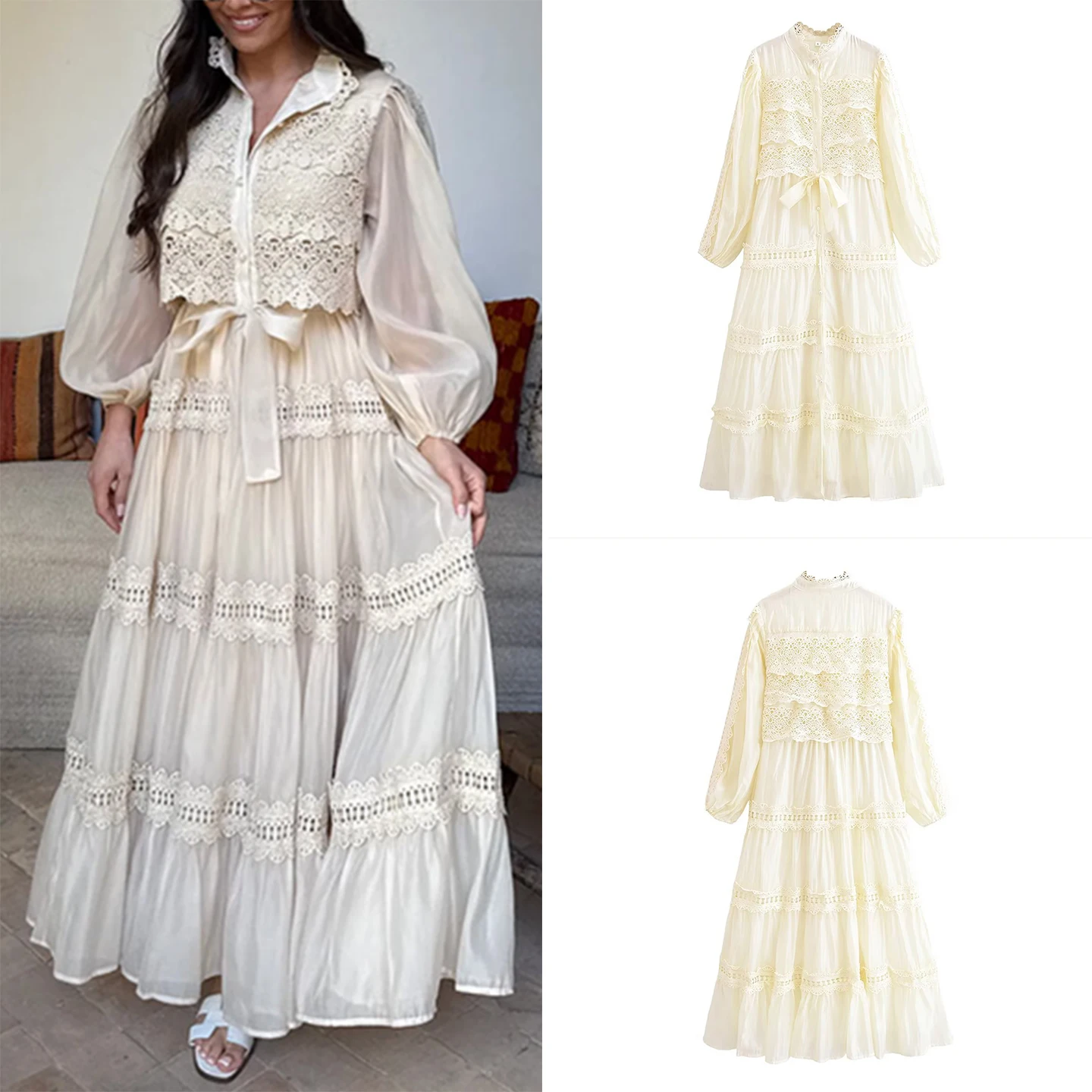 Faionable Lace Spli… - image