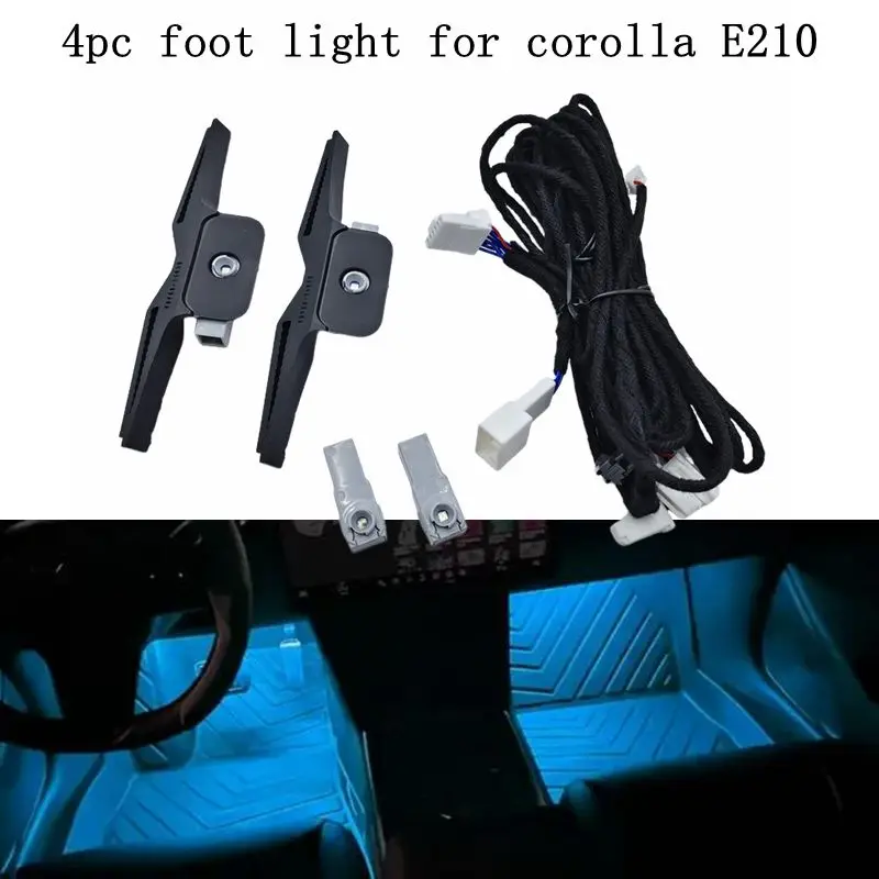 

For Toyota corolla altis E210 2019-2025 Car Accessories ABS Footwell Ambient Light 4pcs