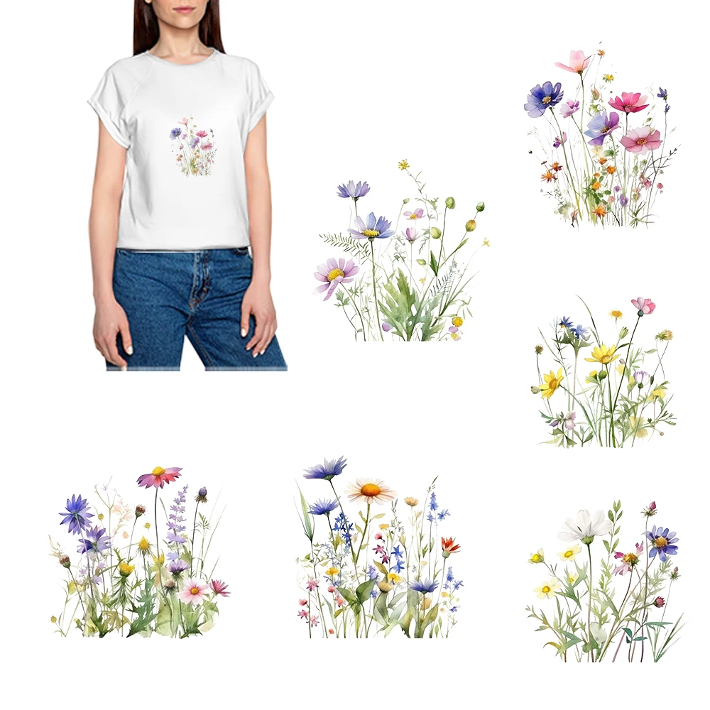 Een Klein Madeliefje In Het Wilde Ijzer Op Patch Iron Op Transfers Voor T-Shirts Dtf Transfers Klaar Om Op Transfer Patches Kleding Diy