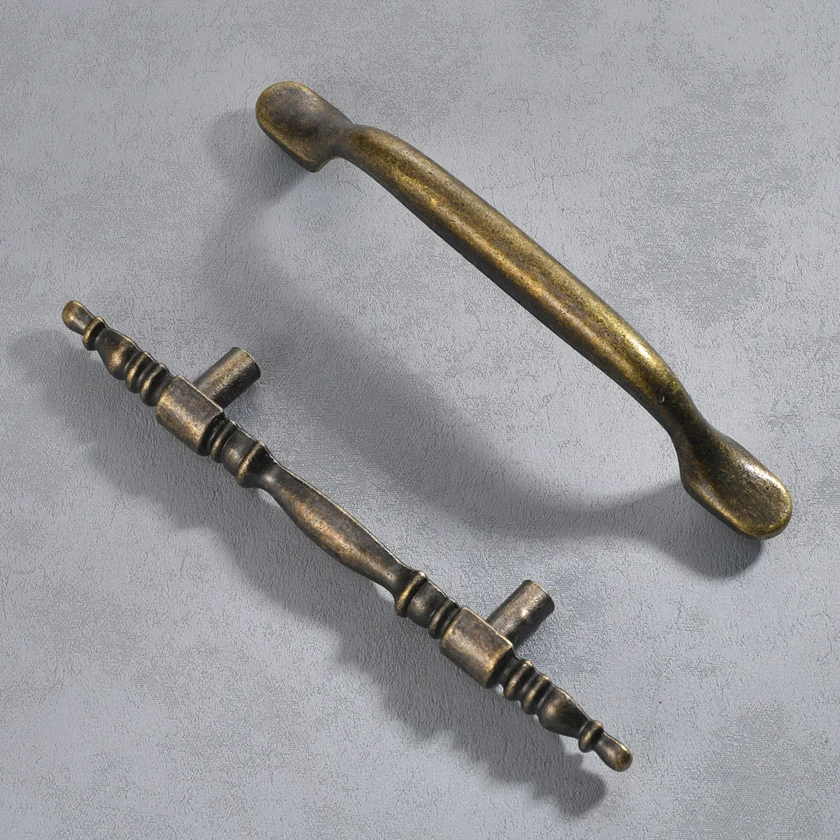 골동품 아연 합금 손잡이 서랍 캐비닛 옷장 캐비닛 문짝, 한 단어 청동 손잡이