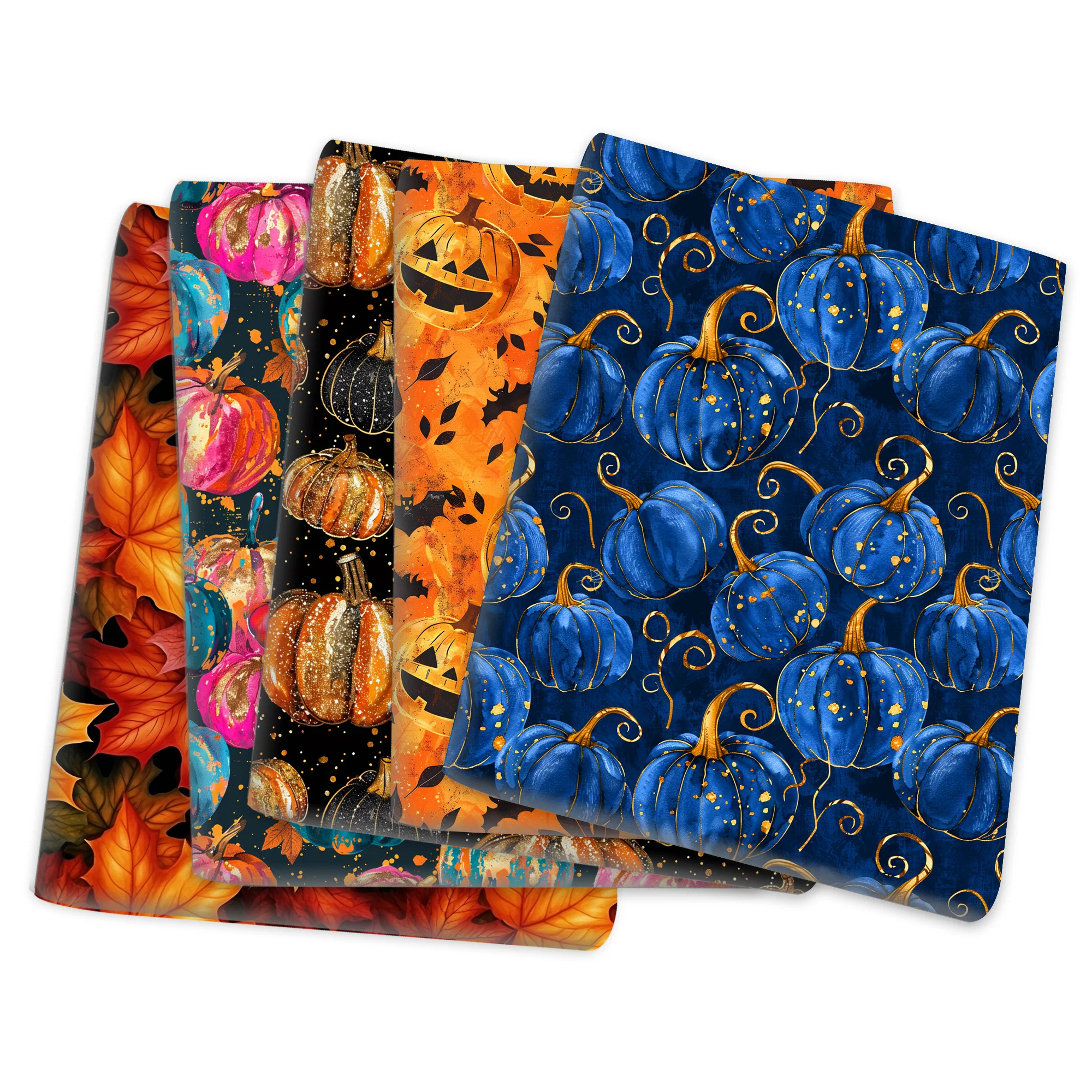 

50*145 см Хэллоуин тыква с принтом полиэфирная хлопчатобумажная ткань для шитья салфеток ткани для квилтинга материал для рукоделия DIY ручная работа