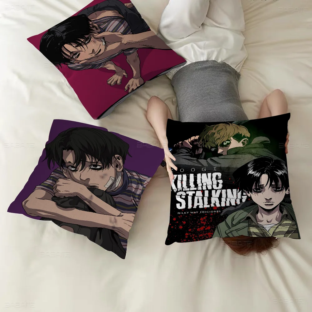 

Anime Killing Stalk Decorative Room Aesthetics Pillow Case Home Decor Bedroom Sofa Bed Couch Pillow Cover 45x45