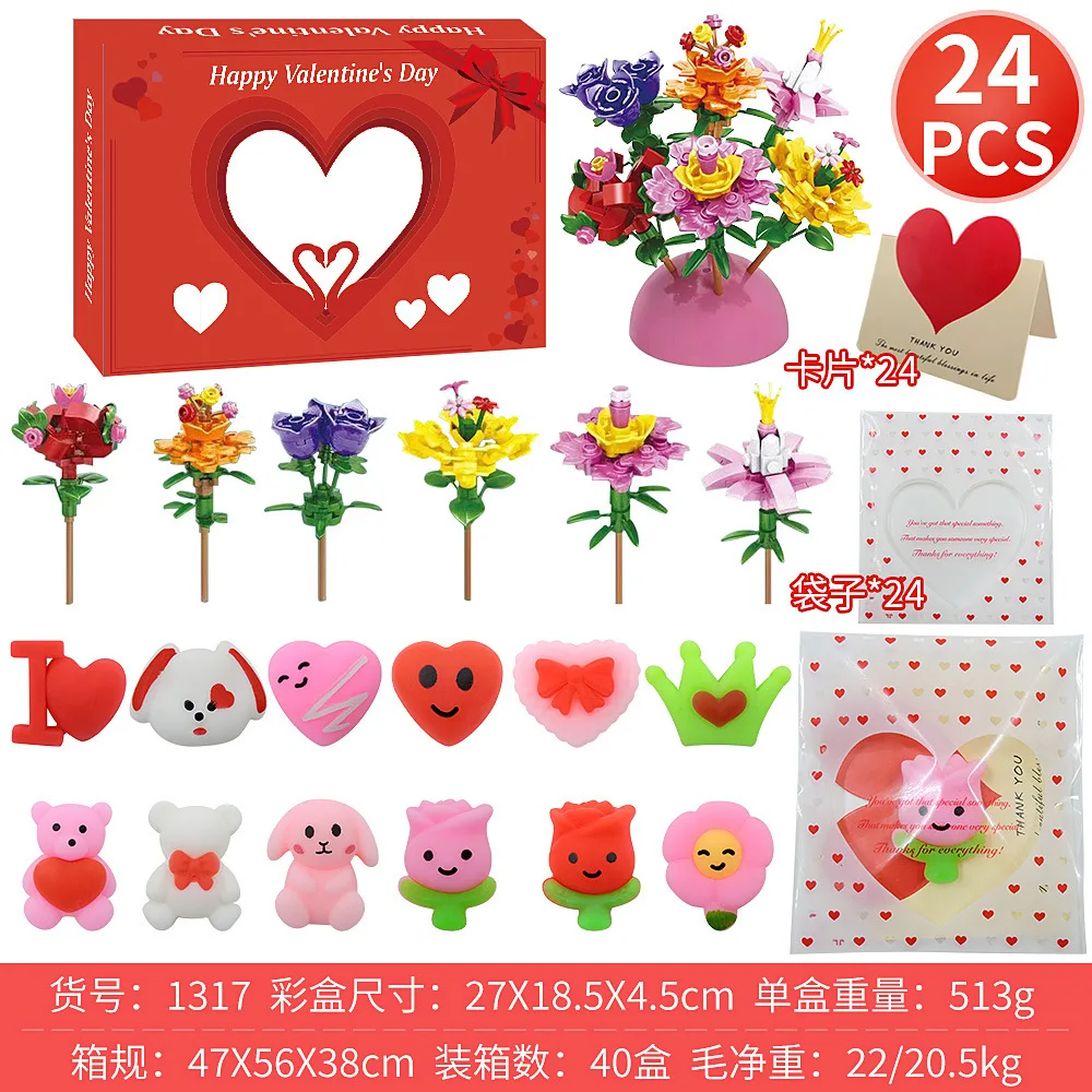 Valentinstag-Partygeschenke, Geschenke für Kinder, 30-teiliges Squishy-Zappelspielzeug mit bunten Tassen, DIY Whack a Mole Game Briefpapier-Set Pa