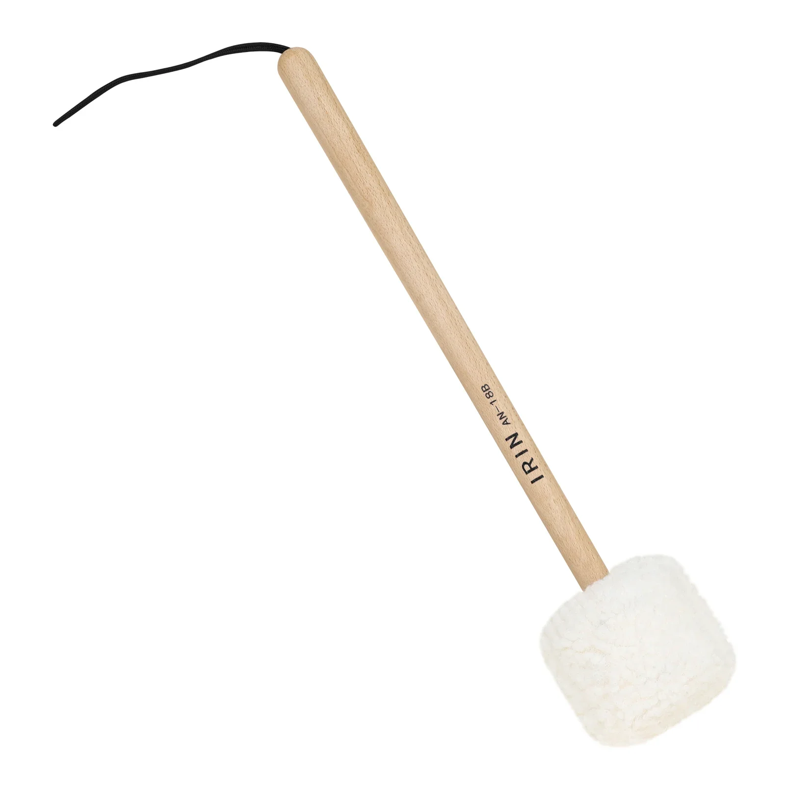 IRIN Professional Sound Healing Gong Mallet Beech Handle Lamb Wool Felt Head for Singing Bowl Meditation Percussion Accessories