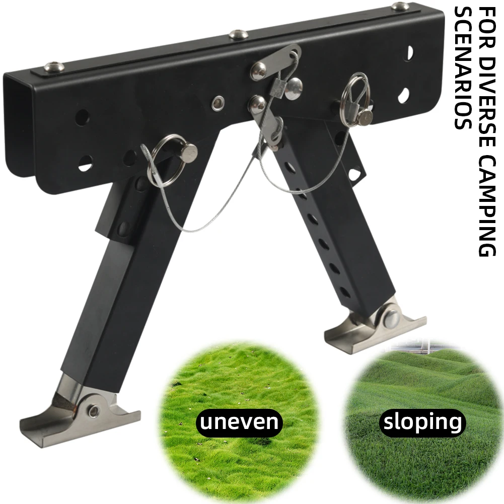 

RV Folding Step Board Bracket Height Ranges From 2.8in To 11.3in RV Step Stabilizer RV Folding Foot Stabilizer for Camping Car