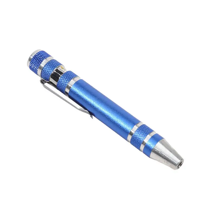8-in-1-Schraubendreherstift aus Aluminiumlegierung – austauschbare Bits für einfache Reparaturen und Demontage – Detail 11
