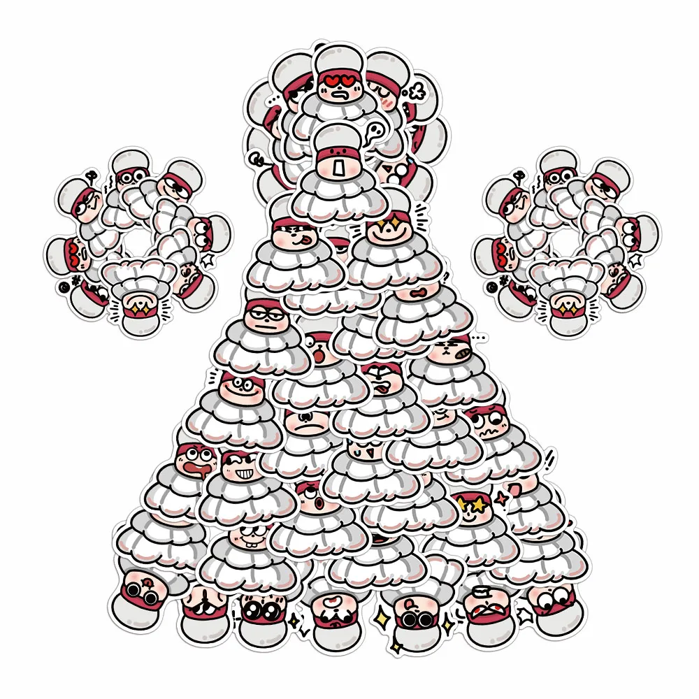 40PCS Creative Badminton Stickers Cartoon Creative Graffiti Niche Pattern Decorative Booklet Waterproof Stickers