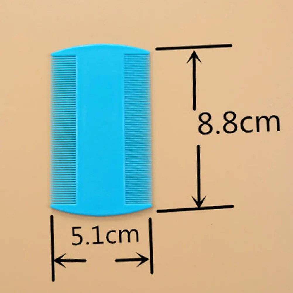 Effective White Hair Styling Tools Double Sided Lice Flea Nit Removal Head Lice Detection Lice Comb Nit Combs view 4