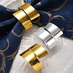 4/6/12/100 PCS Alloy Metal Napkin Ring for Wedding Table Decoration Napkin Holder Wedding Towel Rings Dinner Table Decor
