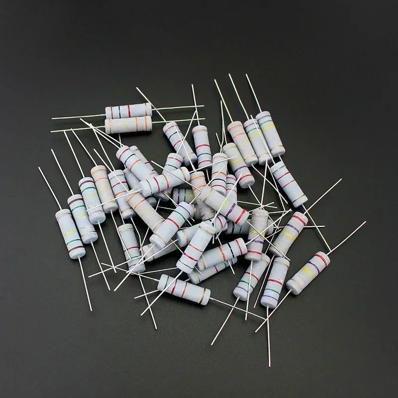 

150PCS 2W Carbon Film Resistor Kit 0.1Ω-750Ω 5% 30 Values Color Ring Resistor Assortment for Electronics DIY Repair