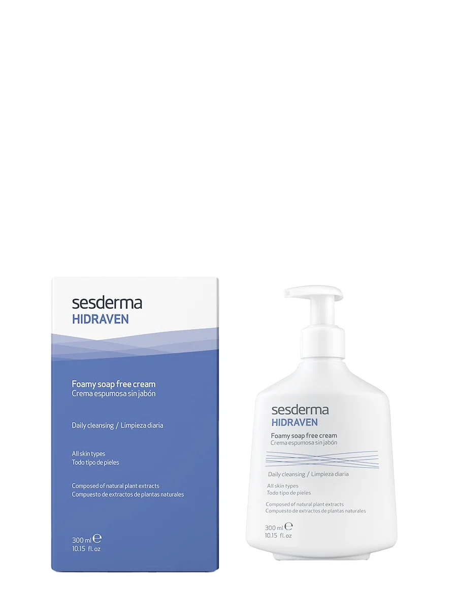 Sesderma hydraven sparkling cream without soap 300ml-daily cleaning of all skin types, especially the most sensitive