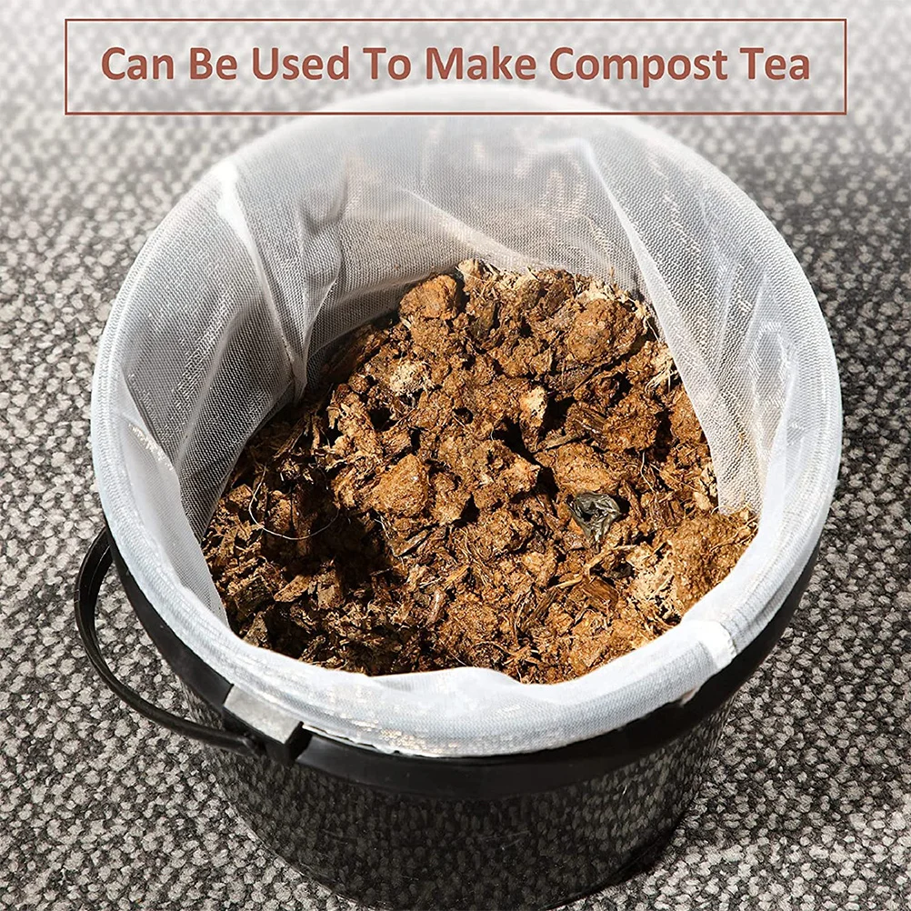 

8 Pcs 5 Gallon Paint Strainer Elastic Opening Bag Fine Mesh Filter for Oil Paints