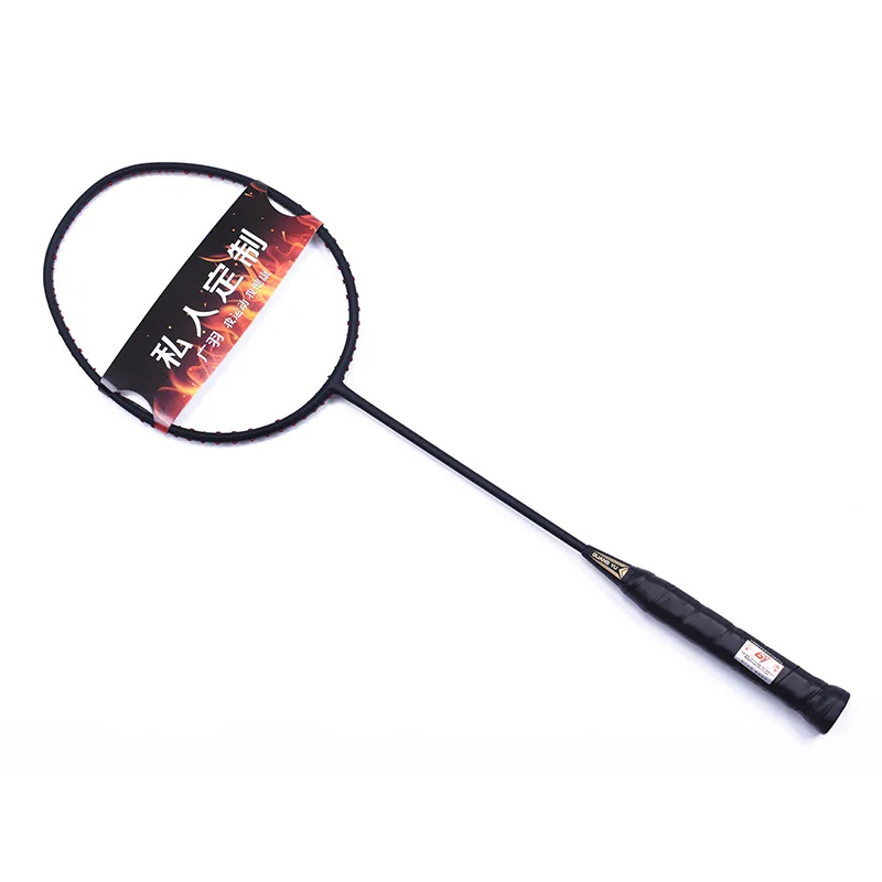 

Single High Poundage 3U Attack Badminton Racket Racket Sports Carbon Fiber Racket Recreation and Leisure Sporting Goods