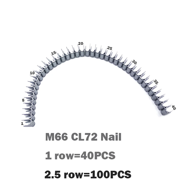 100PCS Air Clinch Clip Guns Spring Tools M66 M45 M46 CL-14 16 72 Mattress Nails Pet Dog Poultry Cage Fishing Net Fixing Staples