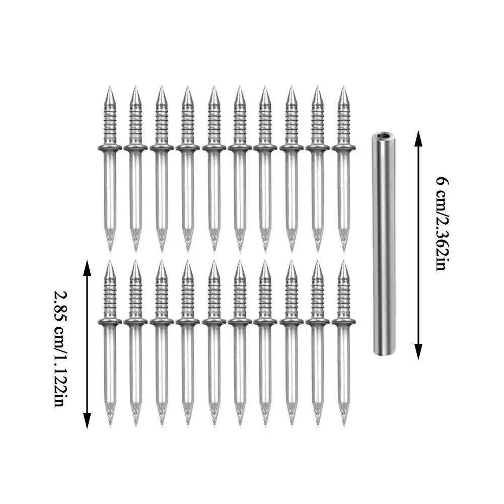 50/5/1PCS Carbon Steel Nails For Seamless Baseboard Installation High Strength Single Head Two-way Hardware Non-Marking Nails