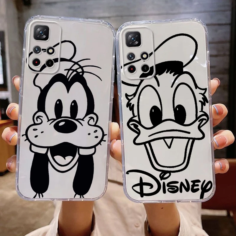 Disney Goofy Goof Duck Phone Case For Xiaomi Redmi 13C 5G 12 12C 10X 5G 10C 10 9 9A 9C 9AT 8 8A Carcasa Liquid Silicone Shell