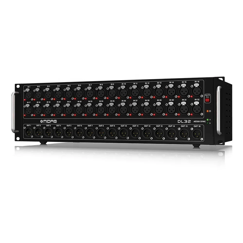 Midas DL32 Stage Box 32 Inputs 16 Outputs for Midas M32 Live Digital Mixer Pa Sound System Music Equipment Stage