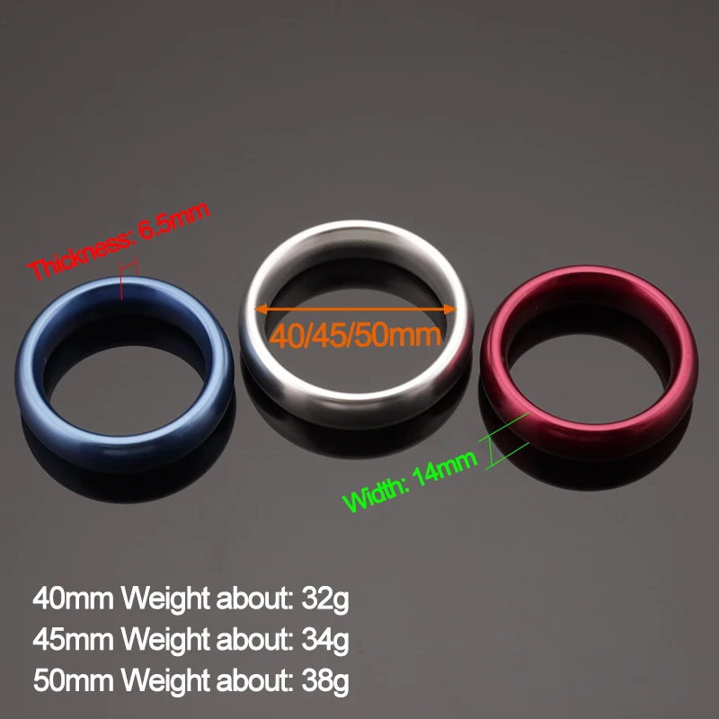 Metal Aluminum Rings On Penis Male Cockrings Delayed Ejaculation Adult Products Casing Delay Lock Loops Cock Ring Sex Shop 18