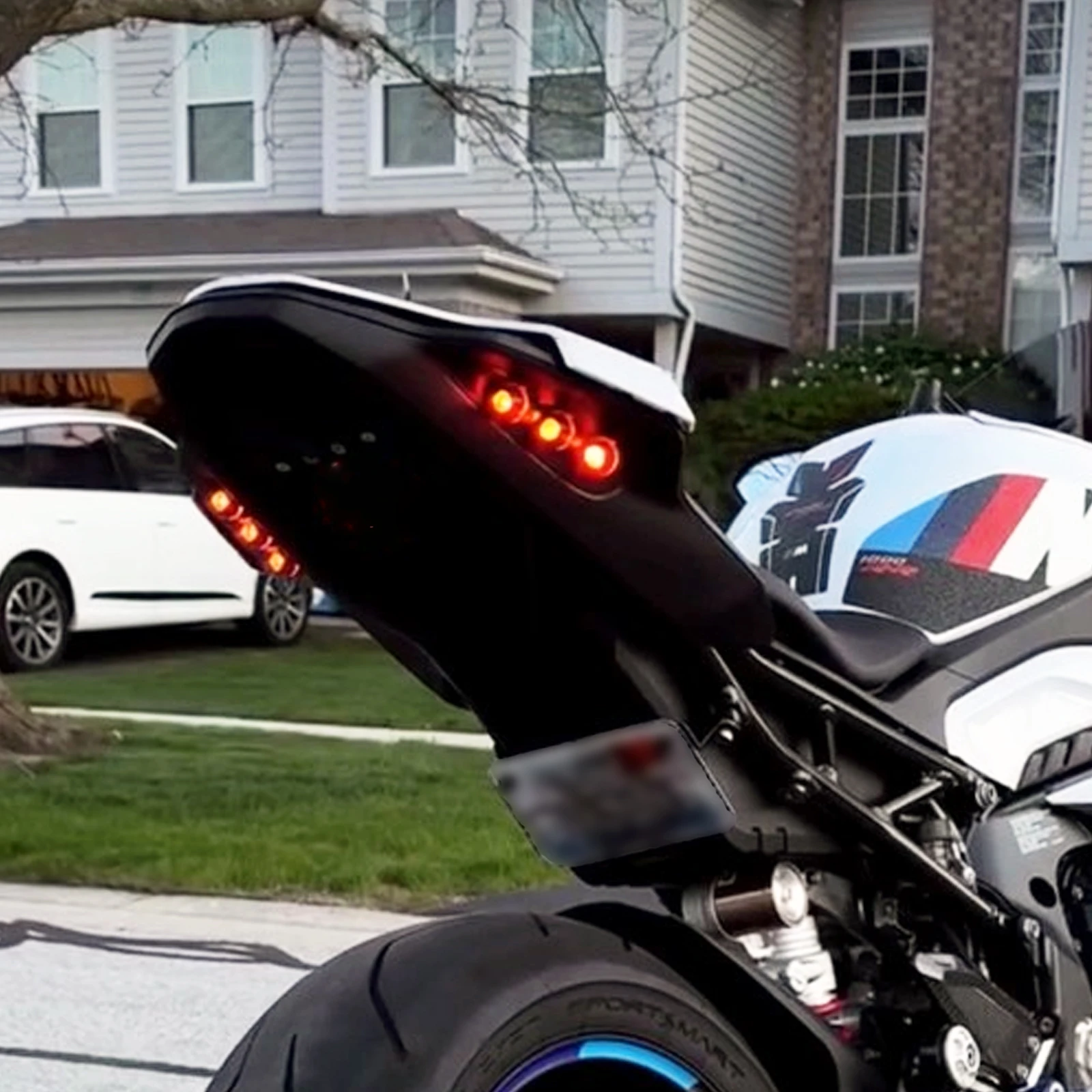 1 Pair Red Motorcycle LED Integrated Tail Light Rear Turn Signals Indicators Flashers For BMW S1000RR 2023-2026 M1000RR 2023-24 view 3