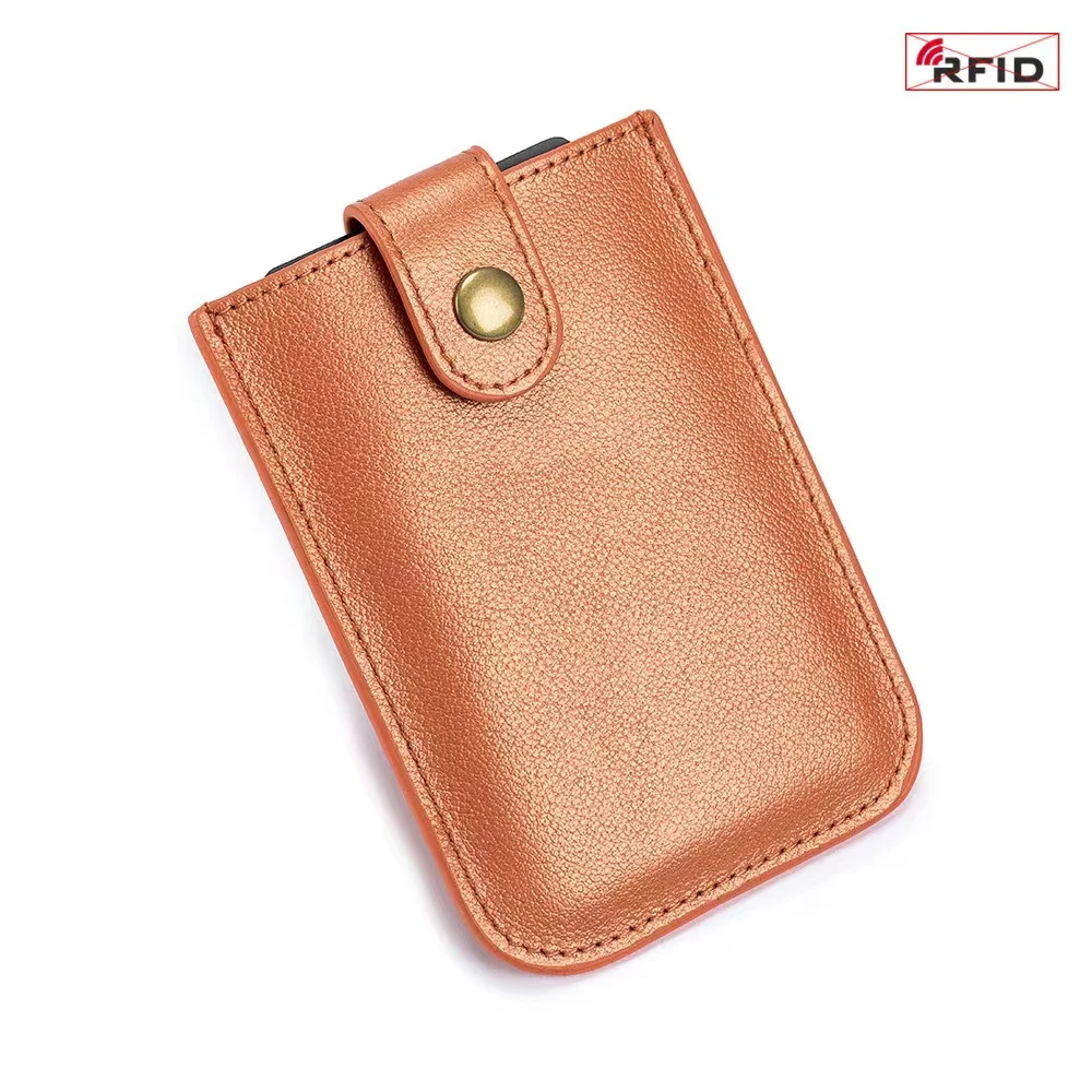 Neue vintage klassische drawcard tasche rfid leder ultra-dünne visitenkarte tasche tragbare kompakte karte tasche für männer