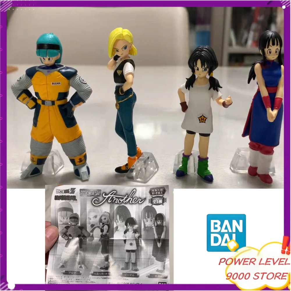 

В наличии: Оригинальные фигурки Bandai Gashapon (4 шт.) - Бульма, Андроид 18, Чи-Чи, Видал. Коллекционная модель из аниме Dragon Ball Z.