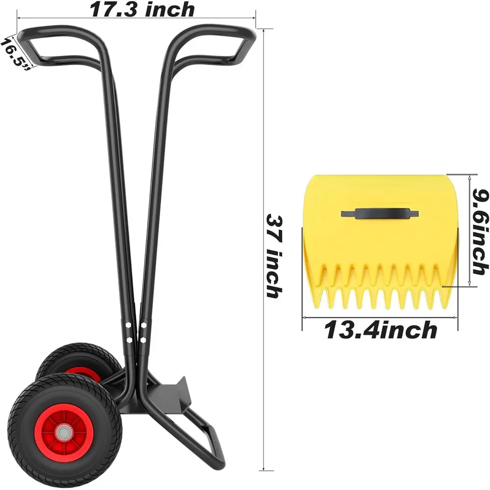 Soporte Móvil para Bolsas de Basura con Ruedas para Exteriores y Jardín, con 15 Bolsas de Basura de 39 Galones con Cordón |   Capacidad para 35-65 Galones L