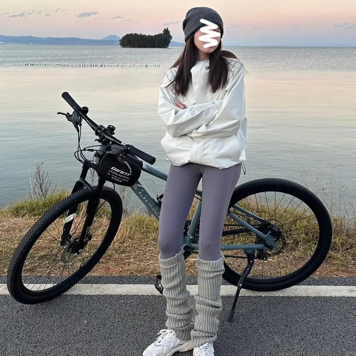 

Женские леггинсы из аркскины с высокой талией для осени и зимы, теплые, спортивные, от китайского бренда Naxizi