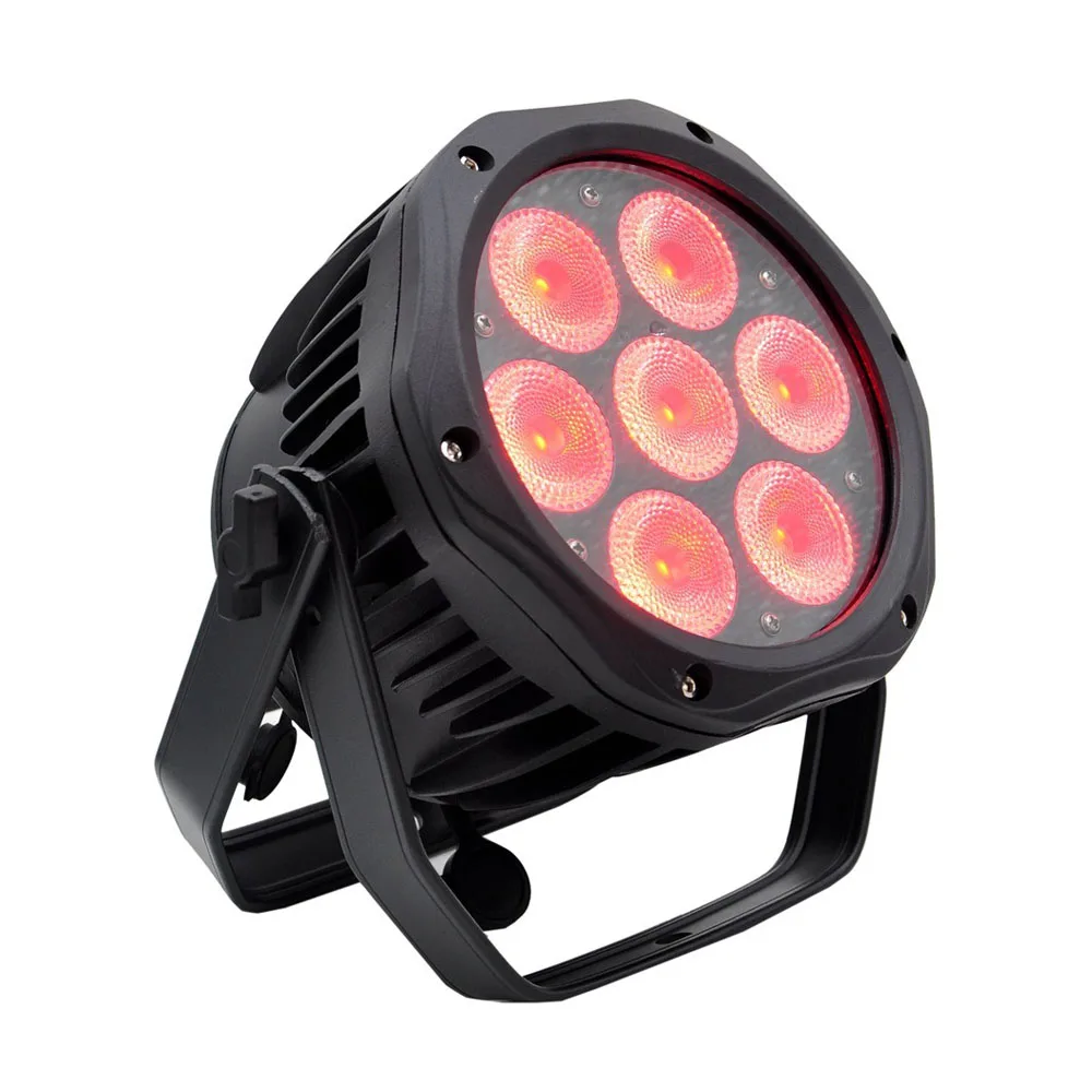 IP65 Waterproof Led Par Light 7PCSX18W RGBWA UV 6in1 Dj DMX512 Control Professional Stage DJ Equipment Disco Lights