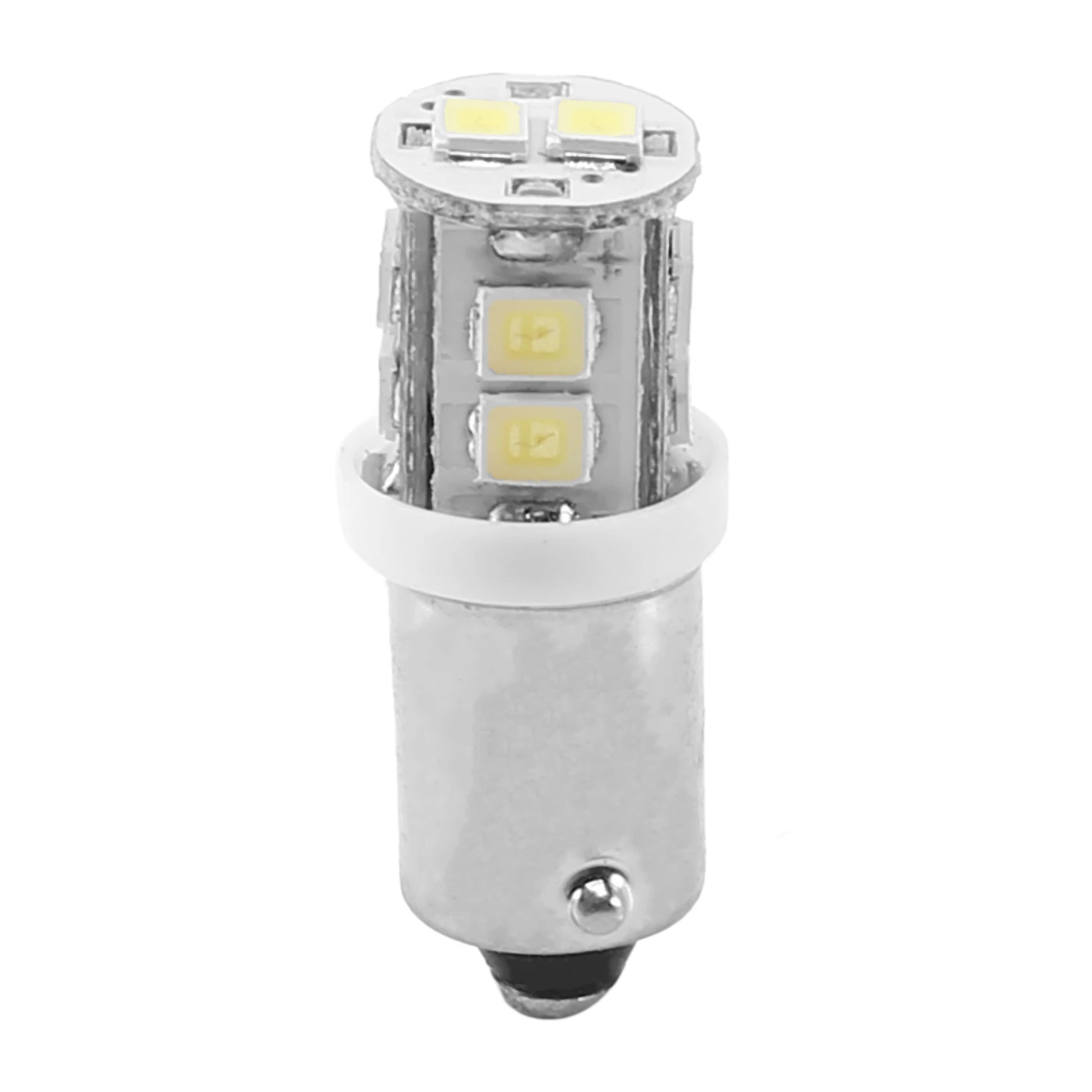 4x T11 BA9S T4W 233 BAYONET 10 SMD LED سيارة إسفين الجانب الداخلي ضوء لمبة بيضاء