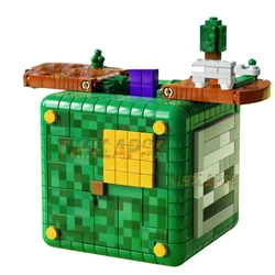 Cave Mountain City Fortress Forest Building Blocks, As caixas de perguntas, Classic Model Bricks Sets, Kits de brinquedos para crianças para meninos