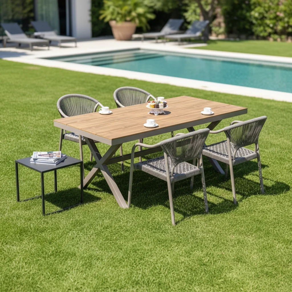 # PE 위커 라탄 야외 가구 세트 파티오 식탁 및 의 - Outdoor Furniture Shop 리뷰 및 가격