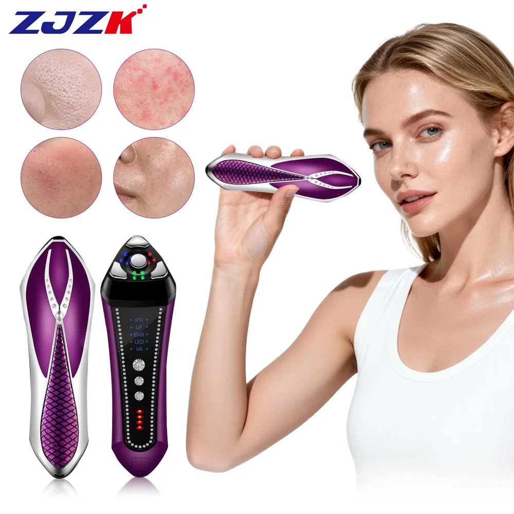 

Профессиональный аппарат для ухода за кожей лица ZJZK: 5 режимов, RF-микротоки, LED-терапия, уменьшение морщин, подтяжка кожи, антивозрастной уход