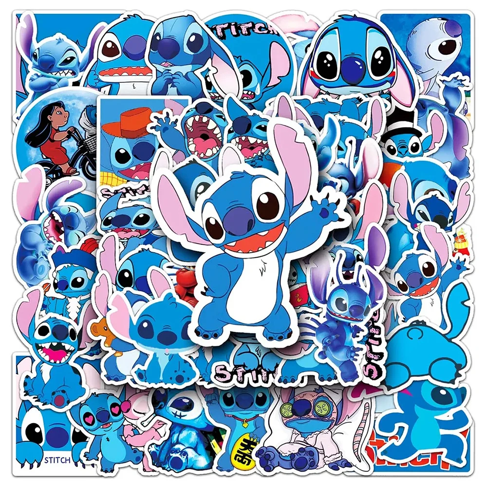 10/30/50PCS Cute Cartoon Stitch Stickers Funny Anime Graffiti Decal Classic Toy Sticker for Kids DIY Laptop Skateboard Suitcase