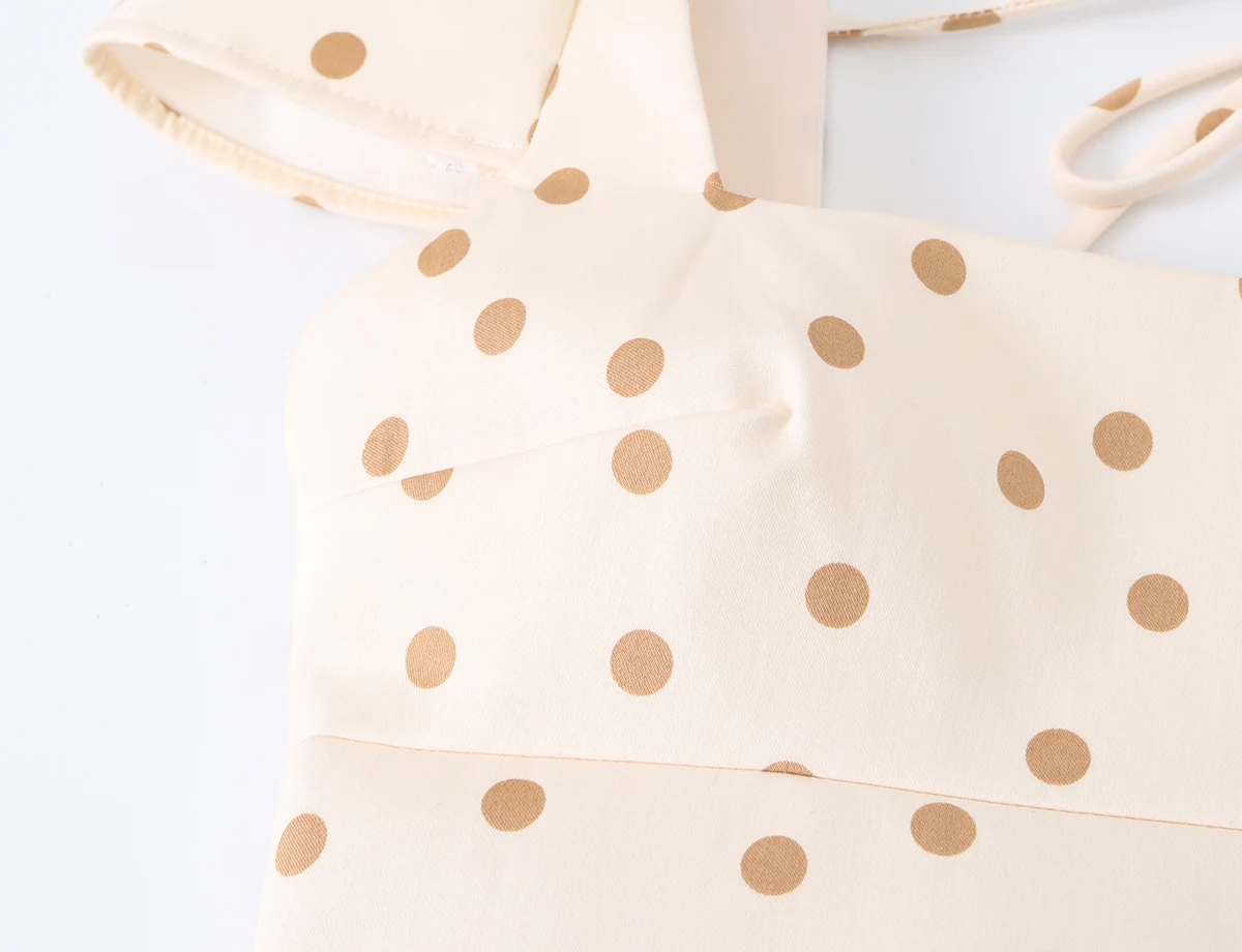 KONDALA Damen Elegantes Polka-Dot-Kleid mit Schleife, Kurzkleid, Sommer 2026, Trendiges Freizeitkleid, Figurbetontes Abendkleid, Rückenfreies Kleid für Dinner und Dates – Detail 6