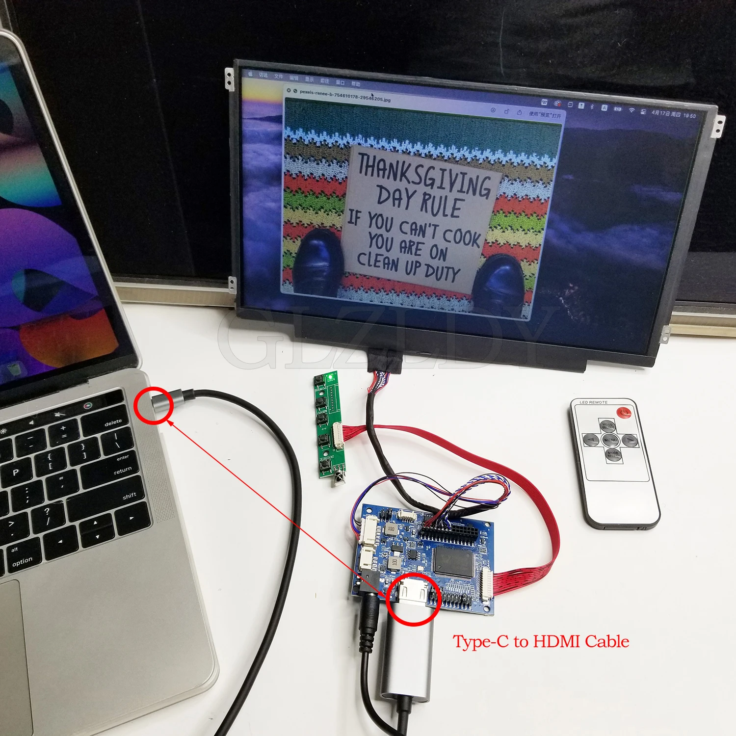 30 programma's mini LCD driver board HDMI naar LVDS jump cap programma + 6 stks lvds kabel kit 30 P 40 P 1/2CH 6/8 BIT Draagbare display DIY