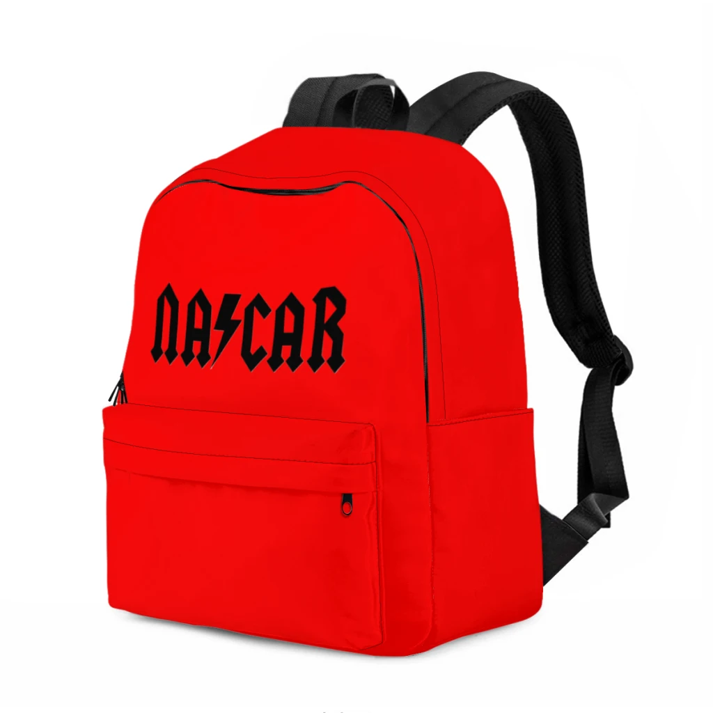 NASCAR Inspiriert Lightning Bolt Neue Weibliche Mode Jungen Hohe Kapazität Wasserdicht College Rucksack Trendy Mädchen Laptop Taschen