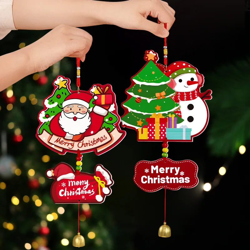 

Christmas Ornaments Hanging Decor for Window Door Home Xmas Holiday Party Scene Decoration Xmas Tree decors