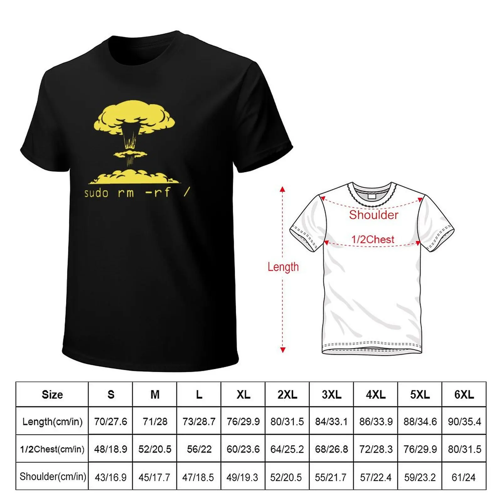 Sudo Rm-Rf T-Shirt anime t shirts for man T-Shirt