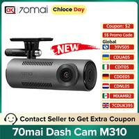 70mai Dash Cam M310 The Most Cost-effective DVR with 1296P FOV130 WDR Night Vision Car Camera Support 24H Parking Surveillance